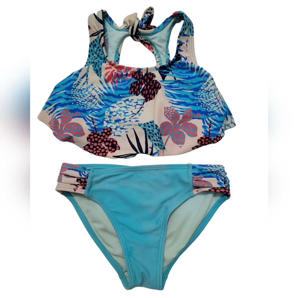 Wonder Nation Girls Floral Bikini, 4-5T